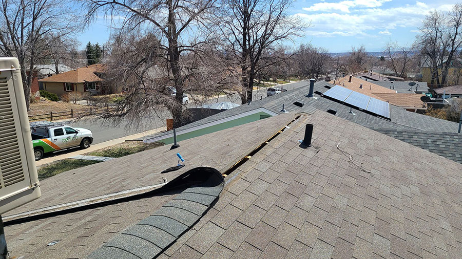  Emergency Roof Repair - Before